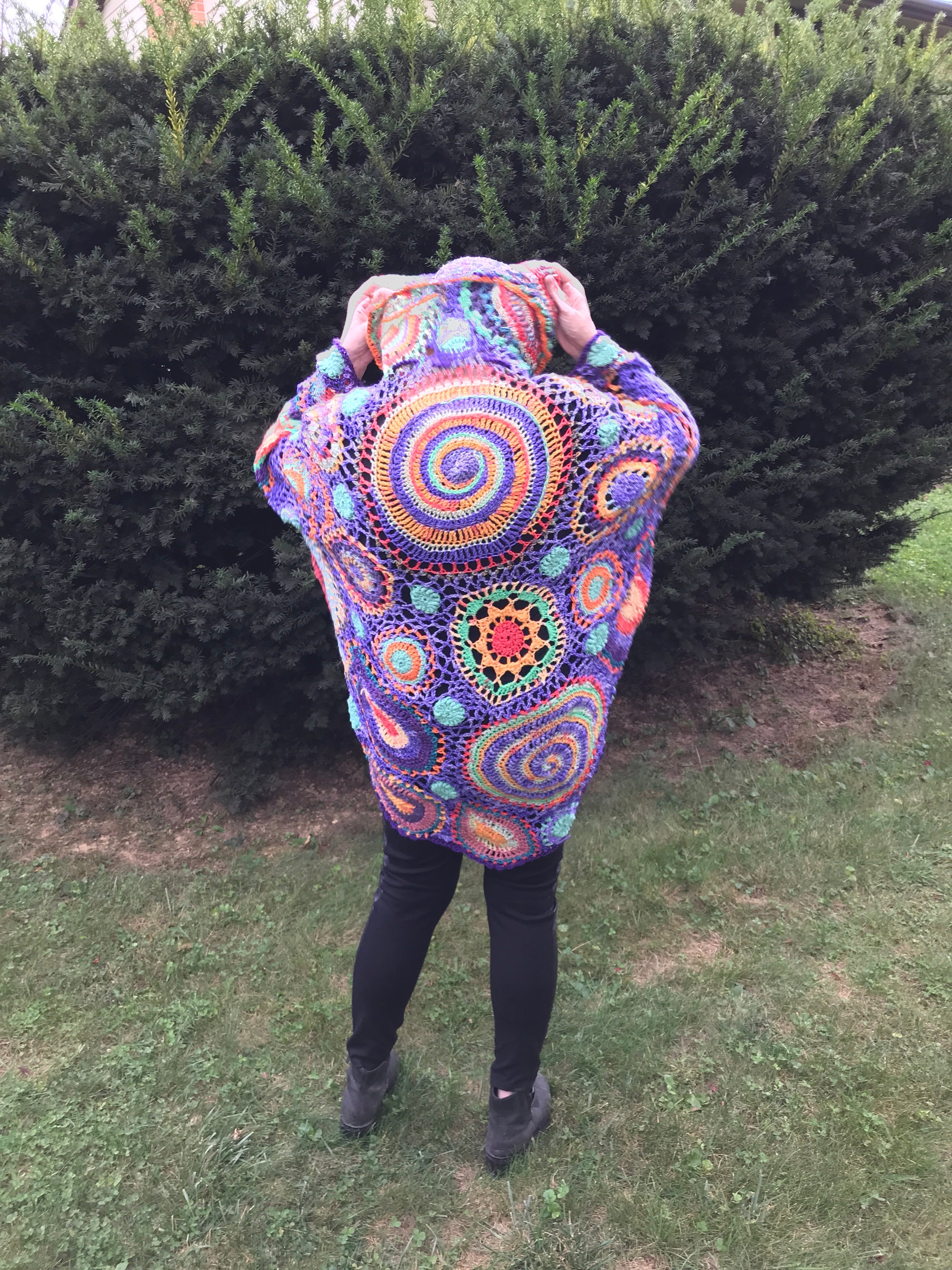 Free Form Crochet Jacket Poncho