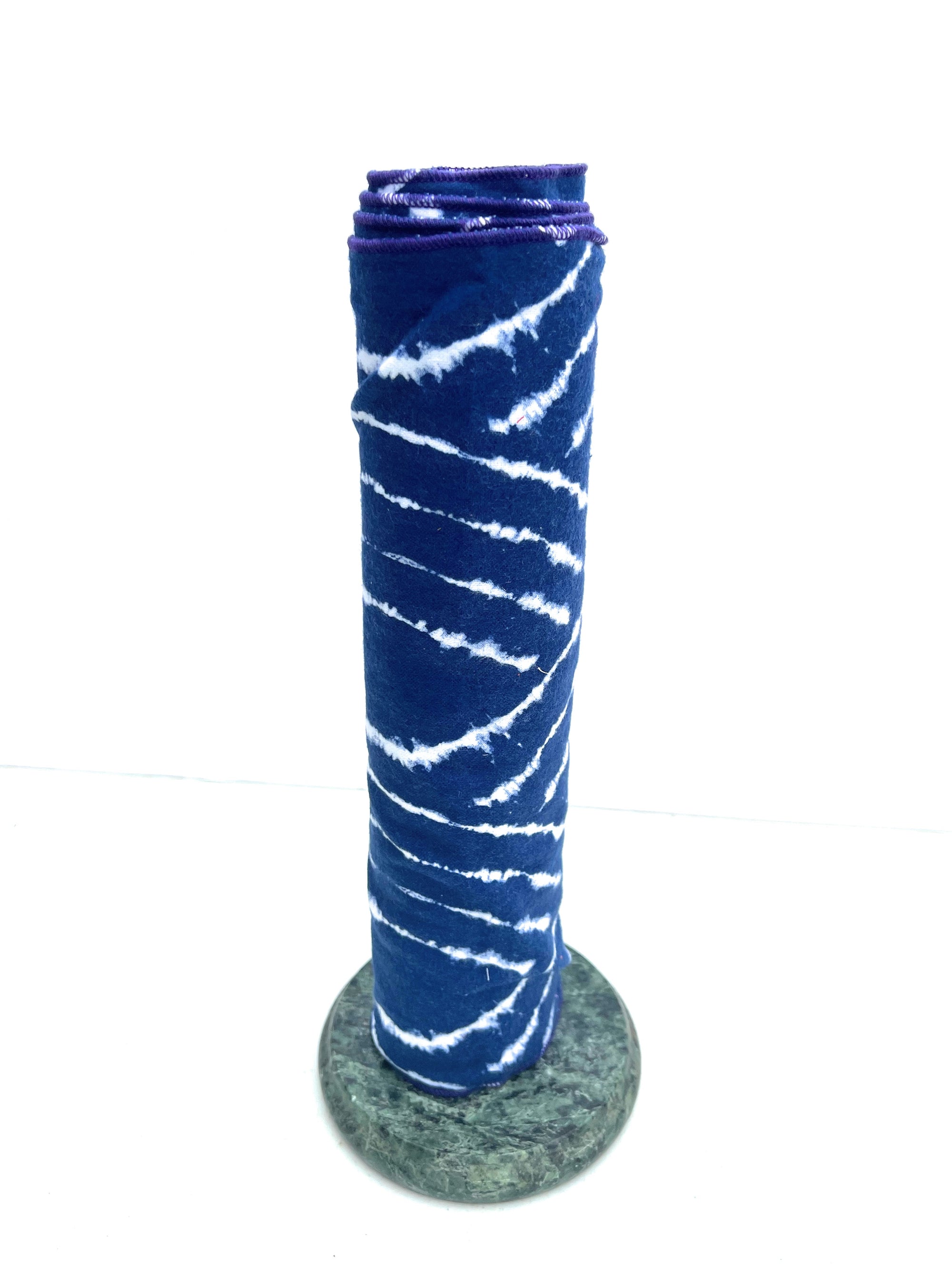 Non Paper Towels Napkins Shibori Style Indigo Blue  Large 10" x 12"  in a 6 pack