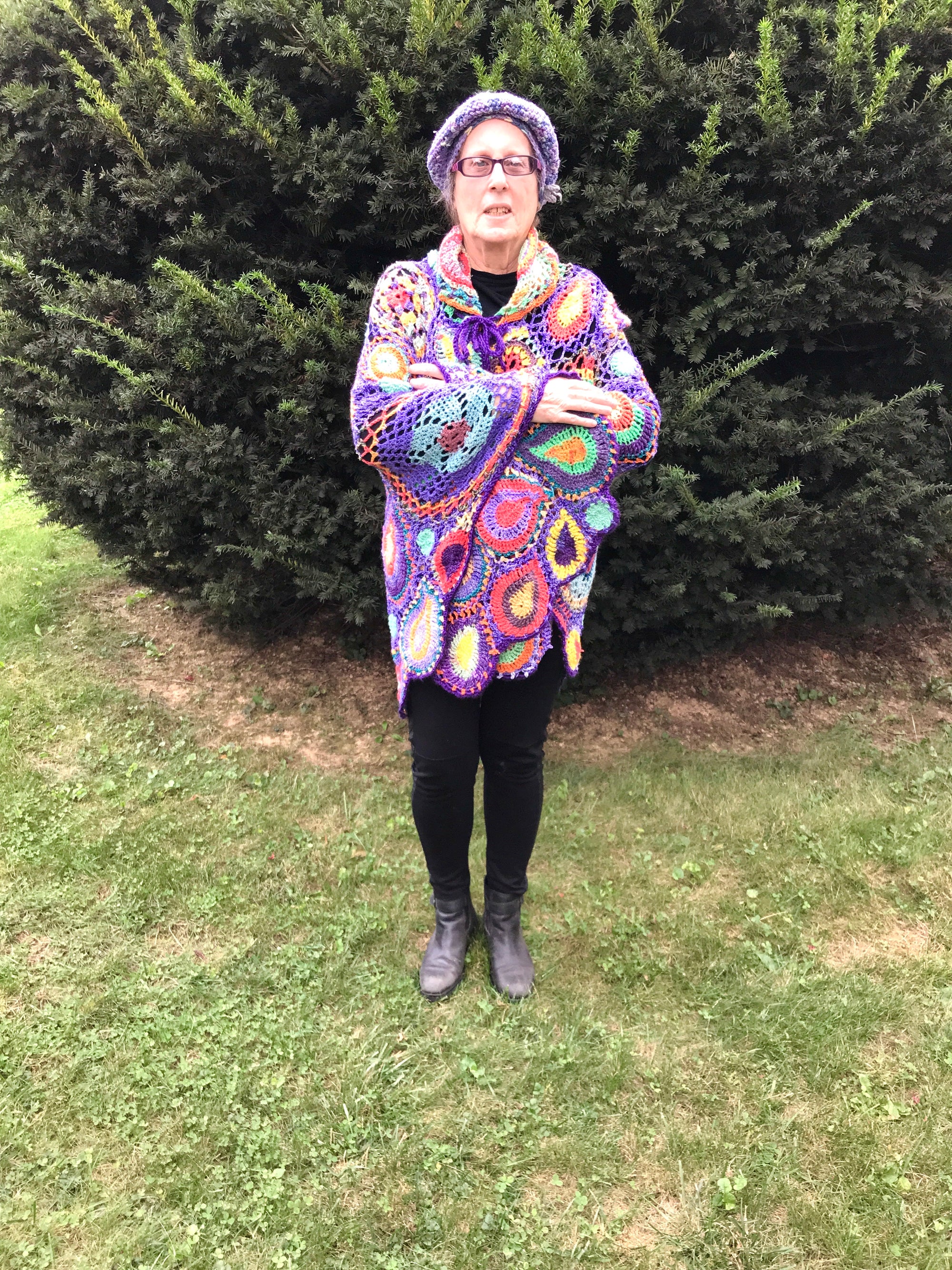 Free Form Crochet Jacket Poncho
