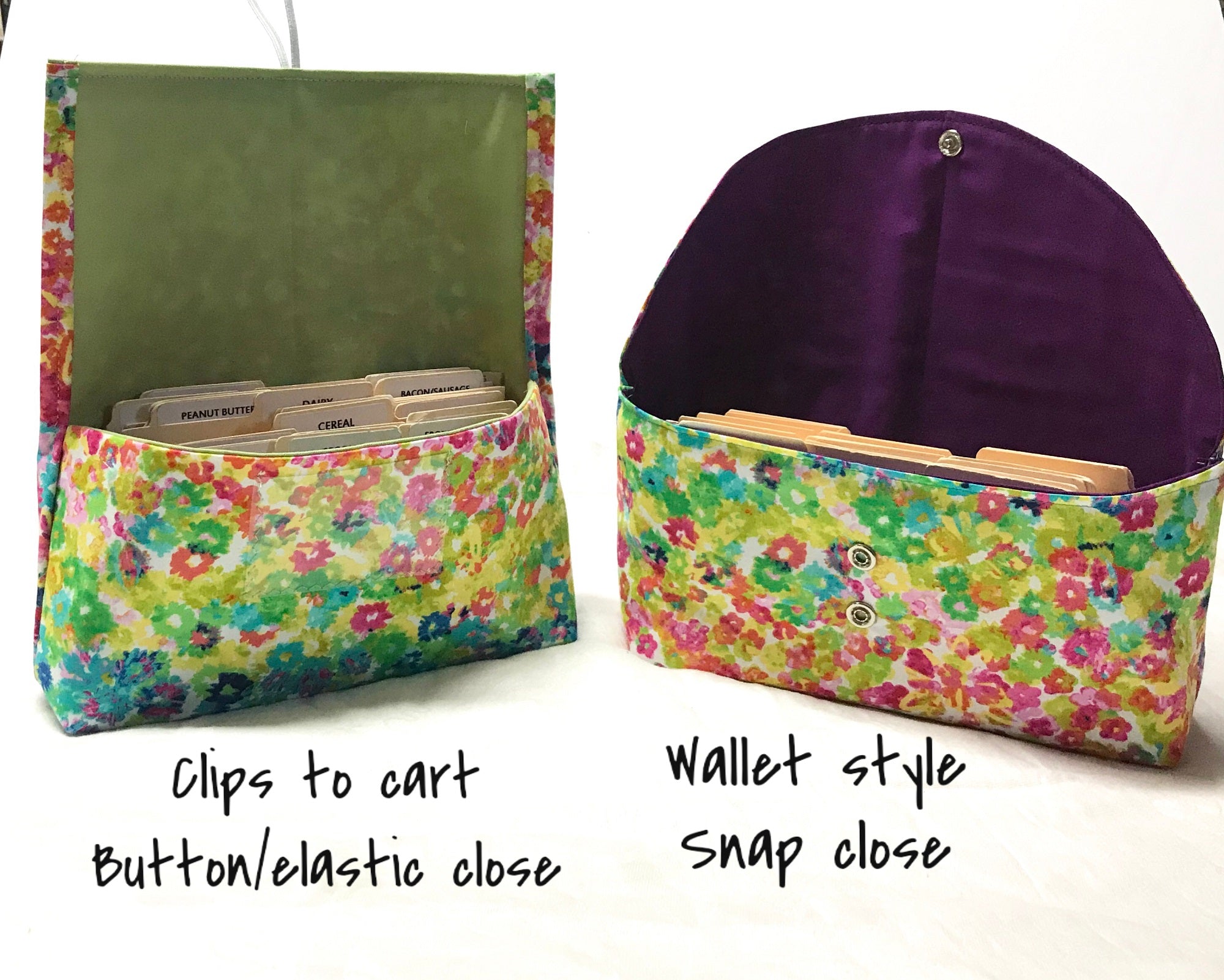 Coupon Holder Organizer Floral in Watercolor