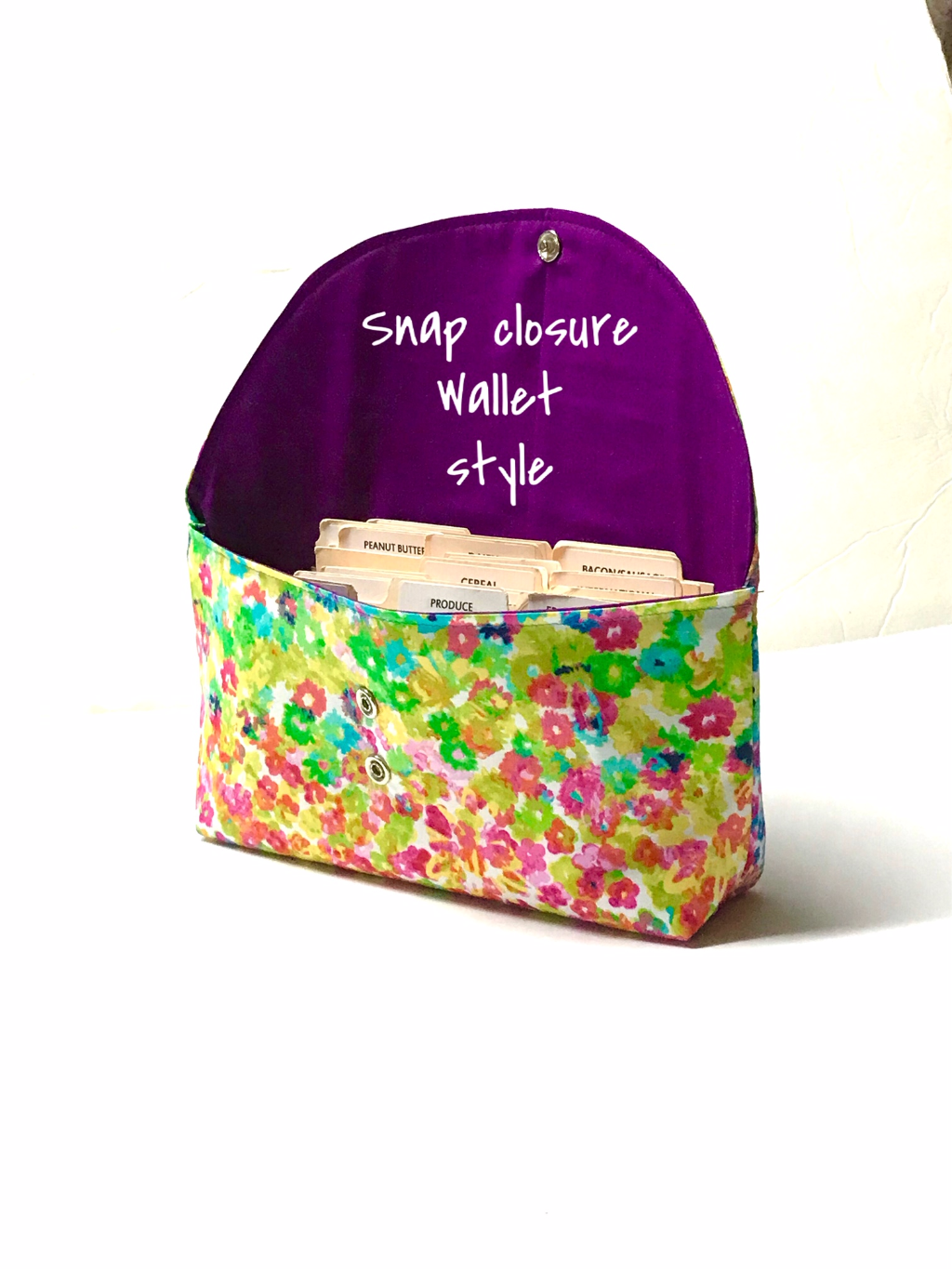 Coupon Holder Organizer Floral in Watercolor