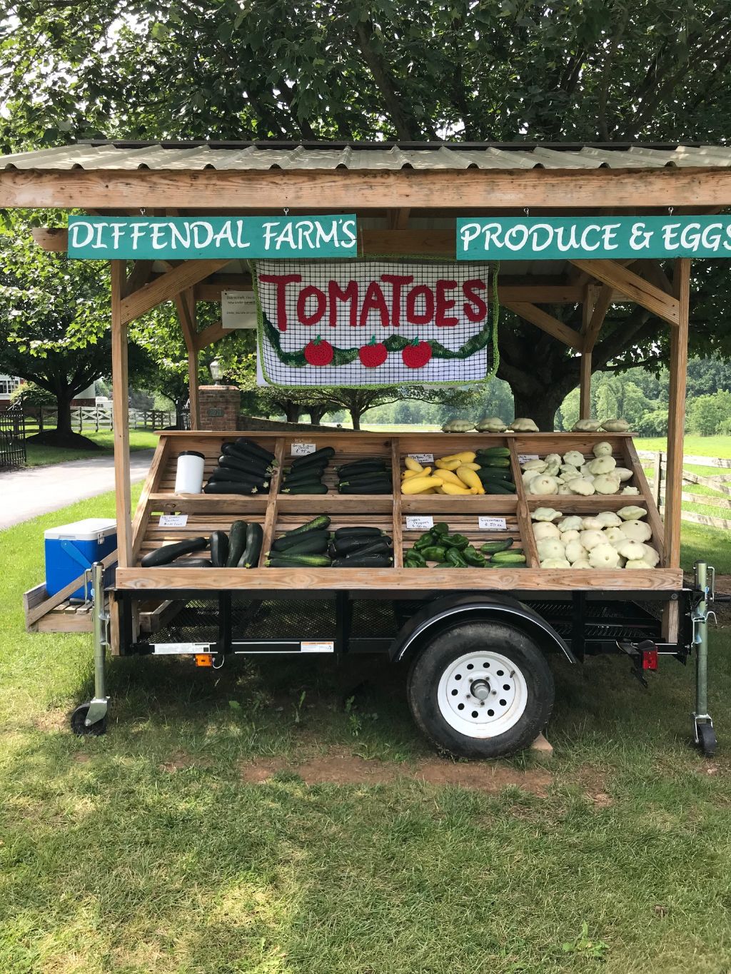 Tomatoes for Sale - Roadside Sign - Yarnbombing All Season Sign