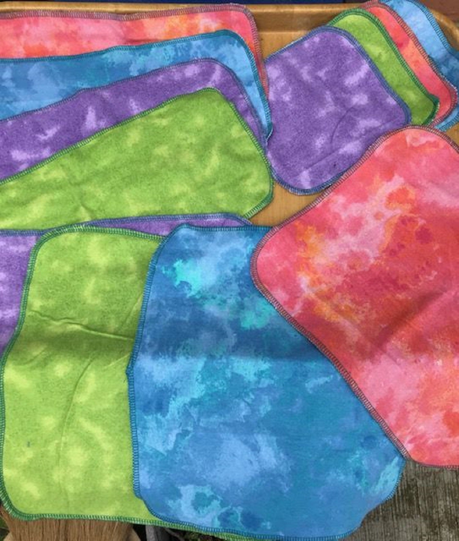 Reusable Non Paper Towel Set - Half Sheet Size 6" x 12"